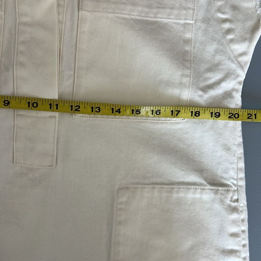 New Everlane The Denim Workwear Shirtdress  Frayed Hem in Bone Size XS - Picture 8 of 10
